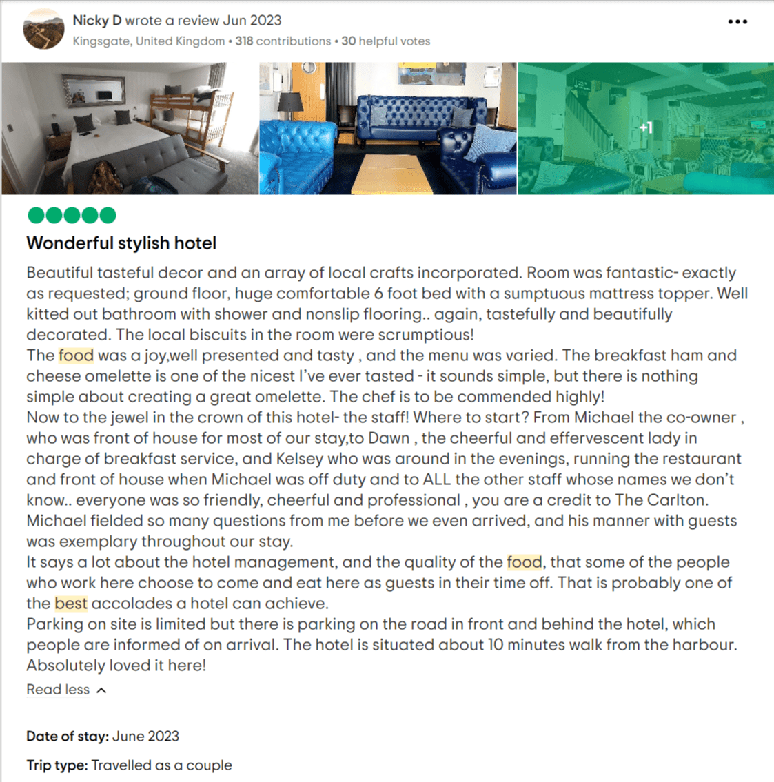 Carlton Hotel Ilfracombe TripAdvisor Review